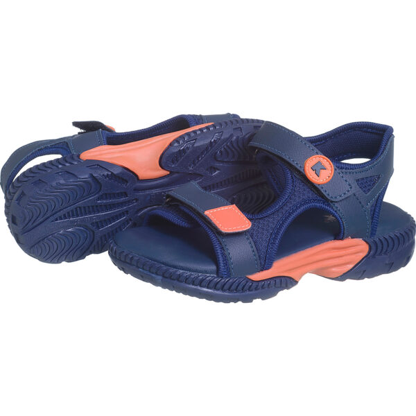 Sandália Papete Infantil Masculina Marinho/Laranja Kidstep - Image 6