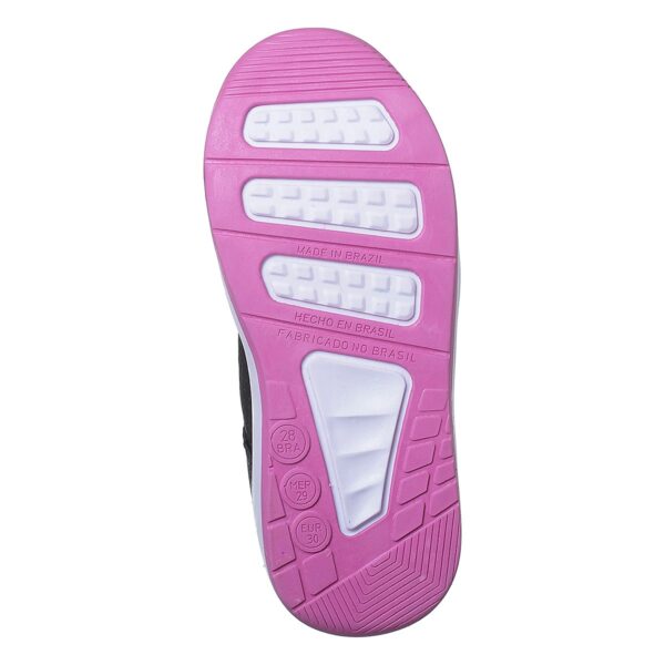 Tênis Infantil Feminino Casual Preto/Pink Kidstep - Image 6