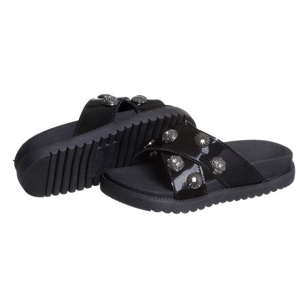 Chinelo Birken Preto Tira Trançada Kidstep - Mãe e Filha - Image 3