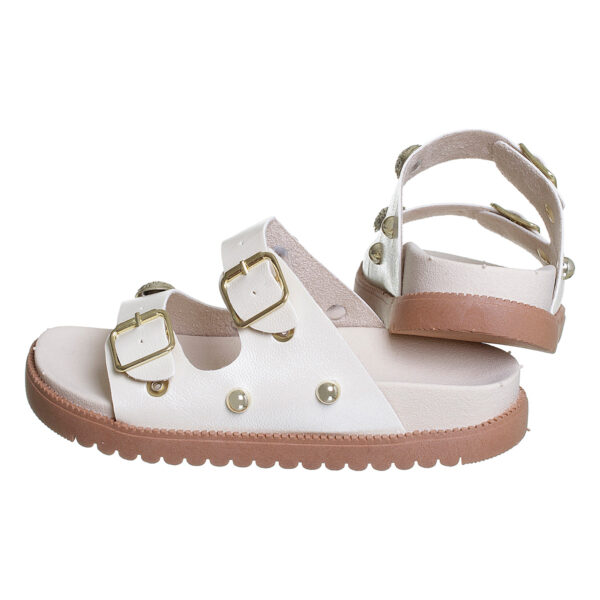 Chinelo Birken Feminino Off White com Fivela Kidstep - Mãe e Filha - Image 4