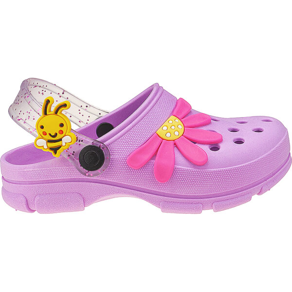 Babuche Infantil Menina Abelha Flor Glitter Kidstep - Image 4