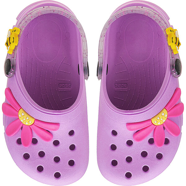 Babuche Infantil Menina Abelha Flor Glitter Kidstep - Image 5