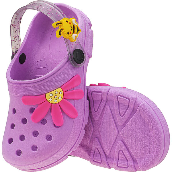 Babuche Infantil Menina Abelha Flor Glitter Kidstep - Image 6