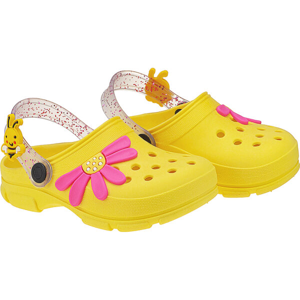 Babuche Infantil Menina Abelha Flor Glitter Kidstep - Image 2