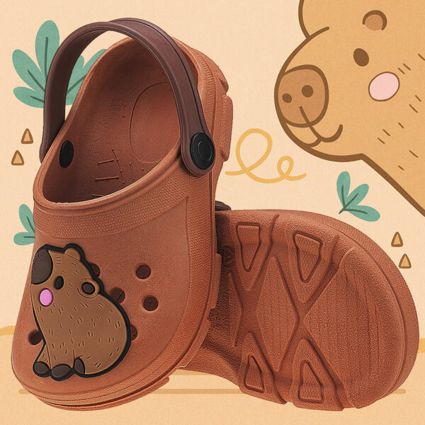 Babuche Infantil Menina Capivara Fofa Kidstep