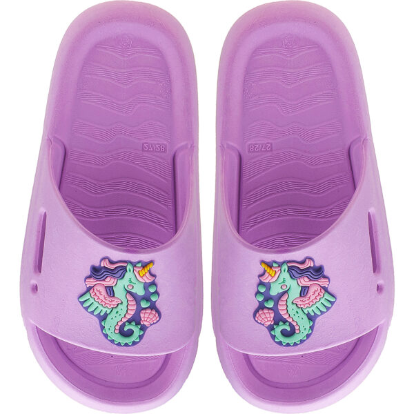 Chinelo Nuvem Slide Menina Unicórnio Marinho Kidstep - Image 4