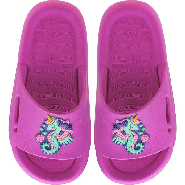 Chinelo Nuvem Slide Menina Unicórnio Marinho Kidstep - Image 7