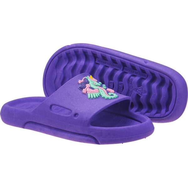 Chinelo Nuvem Slide Menina Unicórnio Marinho Kidstep - Image 8