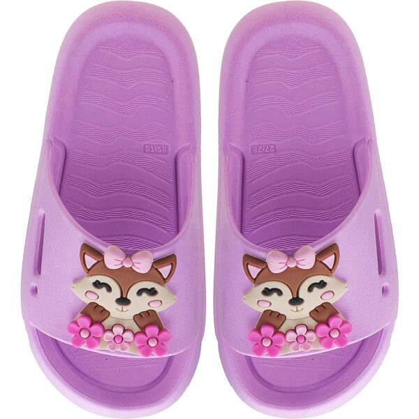 Chinelo Nuvem Slide Menina Raposa Kidstep - Image 4