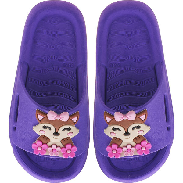 Chinelo Nuvem Slide Menina Raposa Kidstep - Image 7