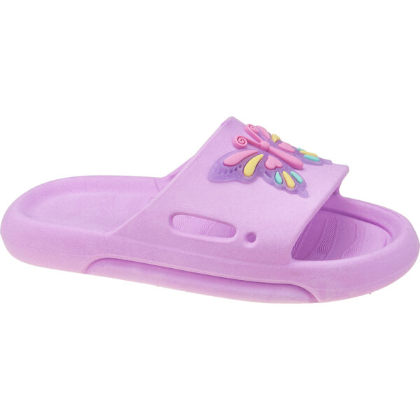 Chinelo Nuvem Slide Menina Borboleta Colorida Kidstep - Image 3