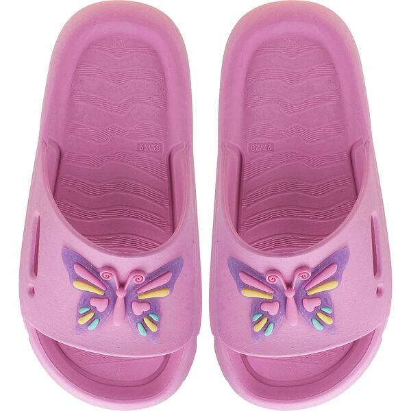 Chinelo Nuvem Slide Menina Borboleta Colorida Kidstep - Image 7