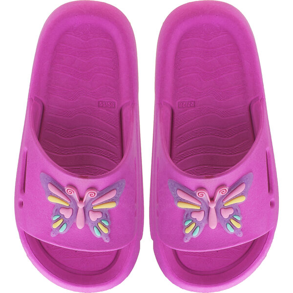 Chinelo Nuvem Slide Menina Borboleta Colorida Kidstep - Image 10