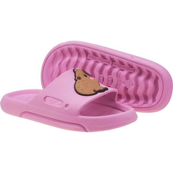 Chinelo Nuvem Slide Menina Capivara Kidstep - Image 8