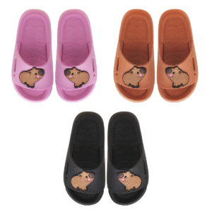Chinelo Nuvem Slide Menina Capivara Kidstep