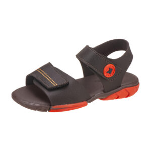 Sandália Papete Infantil Masculina Básica Marrom Kidstep