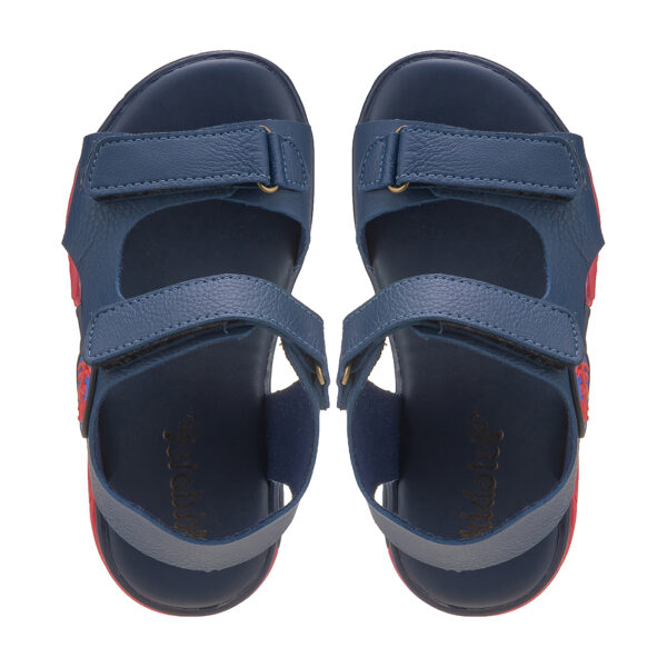 Sandália Papete Infantil Masculina Aranha Marinho Kidstep - Image 3