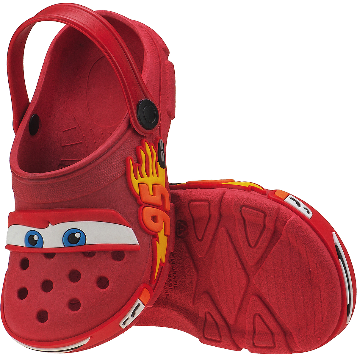 Babuche Infantil Relâmpago Mcqueen Vermelho Kidstep - Imagem 4
